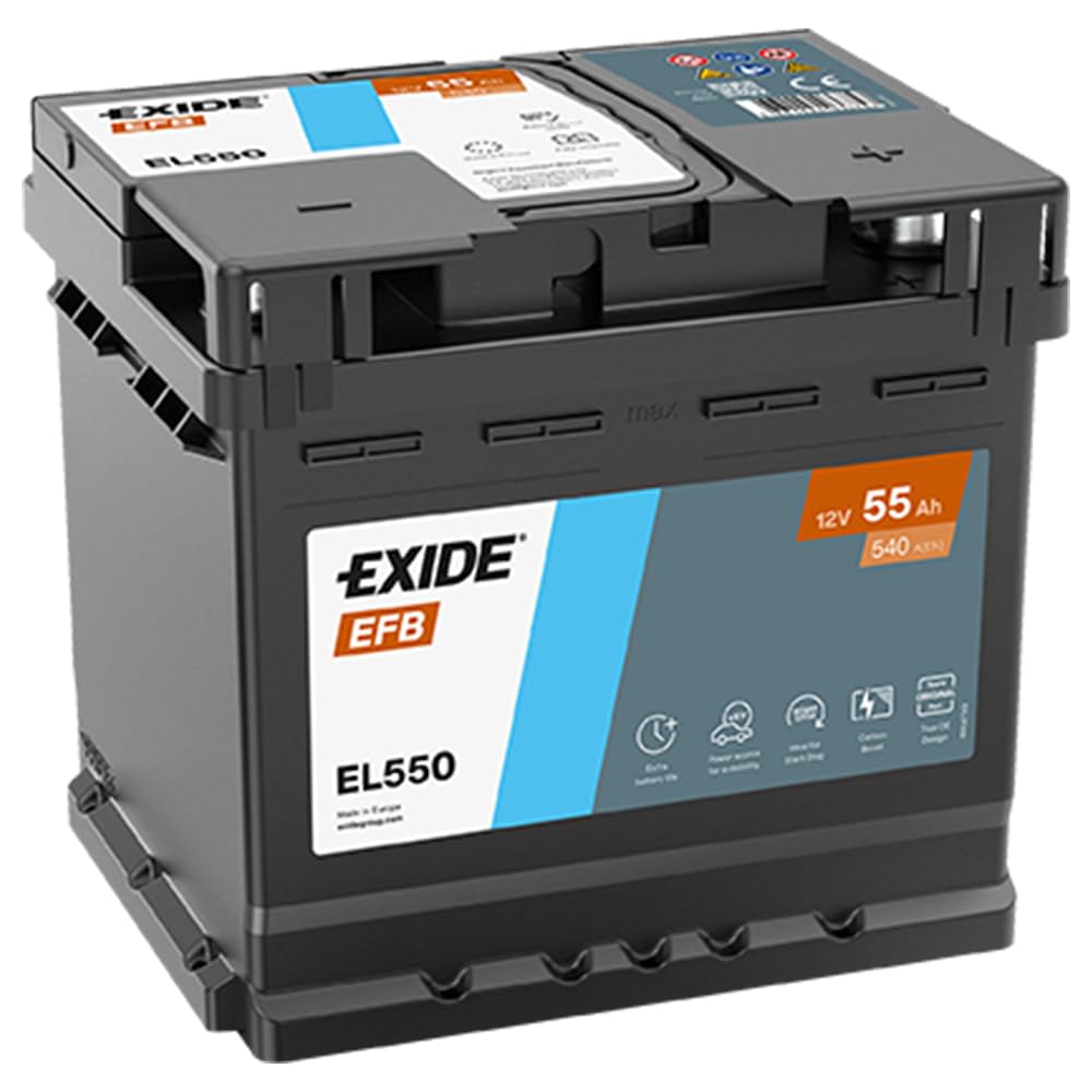 Exide Technologies EFB EL550 Batterie de Voiture 55Ah 480A