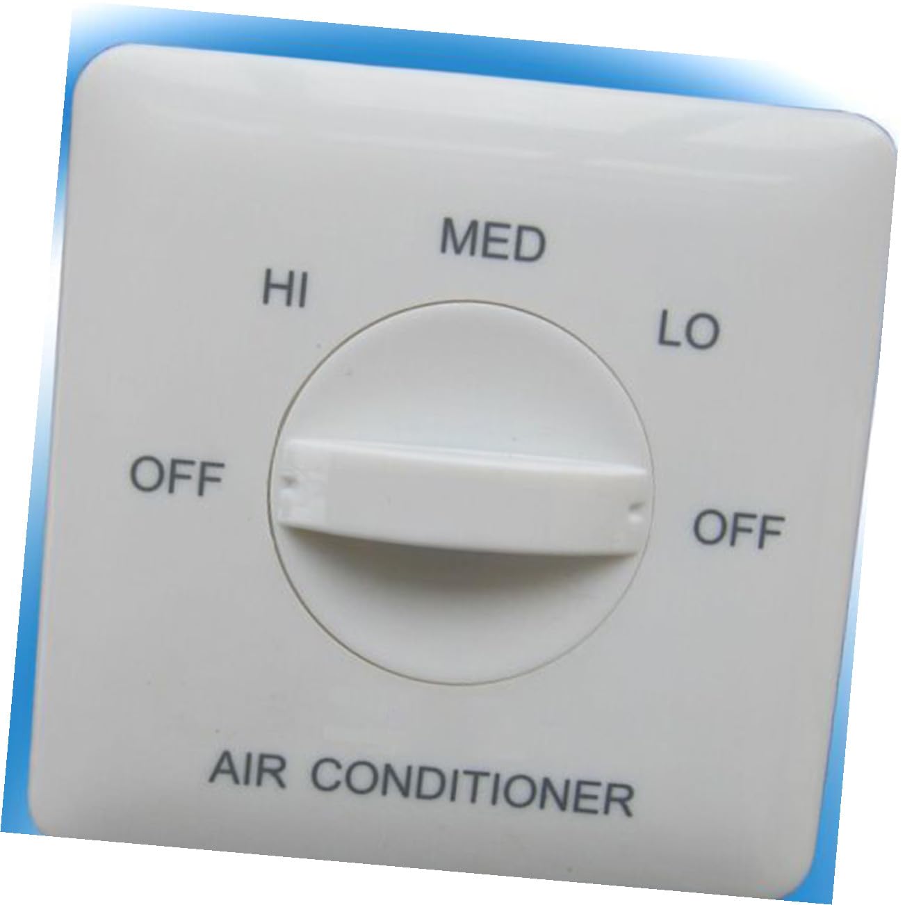 jojofuny Interruttore Velocità Fan Coil a 3 Velocità in Abs Bianco Regolazione Ventilatore per Condizionatore D'aria Centralizzato