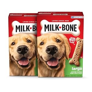 Milk Bone Original Dog Treats for Large Dogs 24 Ounce Crunchy Biscuit Helps Clean Teeth Pack of 2