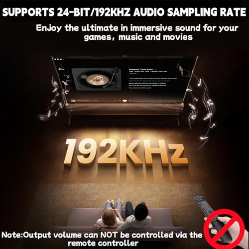 Image of 192KHz HDMI ARC to Optical Audio Converter[Only Work for HDTV A RC Interface] 6ft-ARC to Optical Audio Extractor Adapter for HDTV to Speakers, Amplifiers, Soundbar Support Dolby /DTS 5.1-No CEC