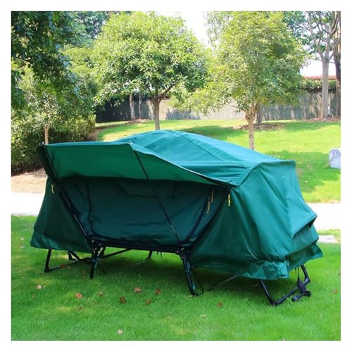 �h�� �e���g�R�b�g 1/2 �l�p �܂肽���ݎ� ������ �ᒠ�t�� ���C���t���C�t�� �ω׏d 200kg �L�����v �A�E�g�h�A �ނ� �h�� �ȒP�݉c(B Green,A+Mattress+Sleeping Bag)