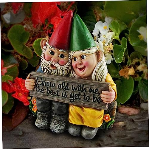 Couple GNOME ornement symbolique pour célébrer l'amour au jardin
