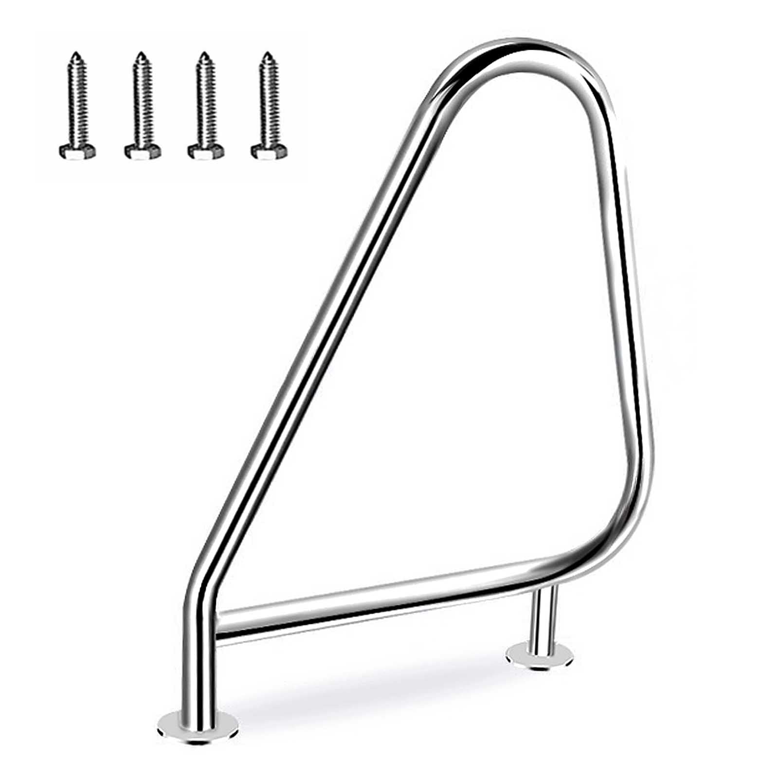 Rail de piscine contre les marches glissantes avec socle de sol stable