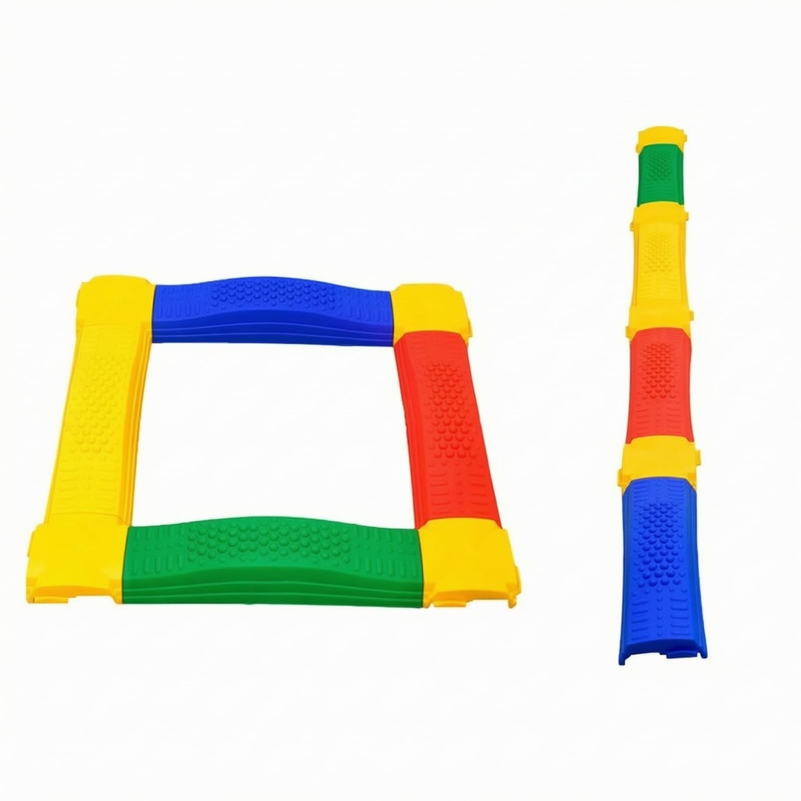 Pedana di Equilibrio Antiscivolo Balance Board Testurizzato Giocattolo per Scuola Dell'infanzia, Multicolore, Diritto E Piercing
