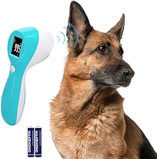 Hzran Cat and Dog Ear Temperature Monitor, 3 in 1 Pet Thermometer, Dog or Cats Ear Temperature Monitor with Warranty, Temperature Monitor for Chicken, Rabbit, Hamster, Bunny, Guinea Pig.