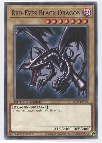 Amazon.com: Red-Eyes Black Dragon - SBC1-ENF01 - Common - 1st