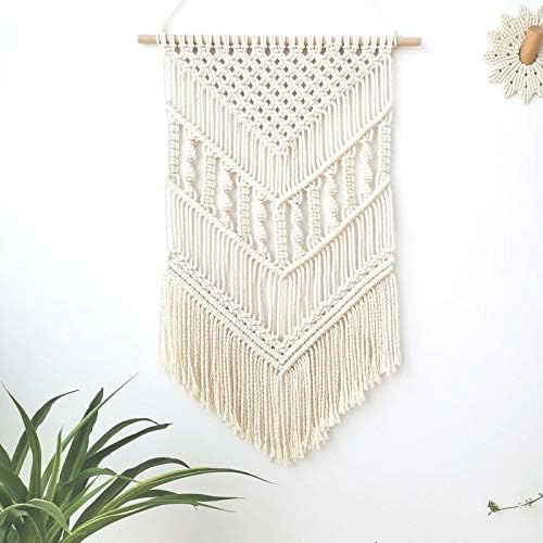 Fashionstorm Macrame Wall Hanging Tapestry Boho Macrame Tapestry Woven Home Decor Wall Pediment