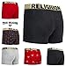 True Religion Mens Boxer Briefs Cotton Stretch Underwear for Men Pack of 6 Red/Black