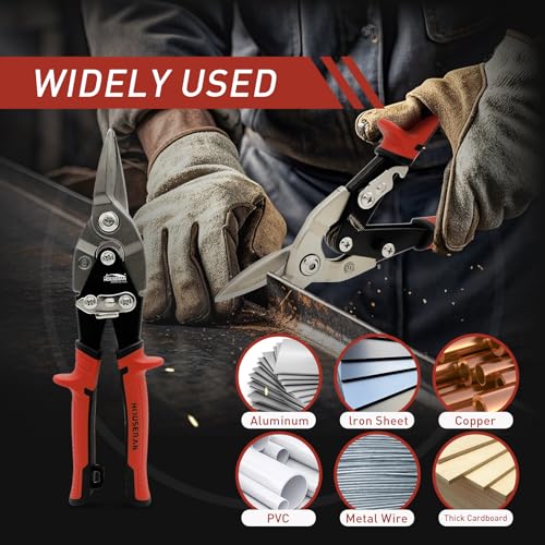 Image of 10 Inch Aviation Tin Snips, Scissors for Cutting Metal Sheet