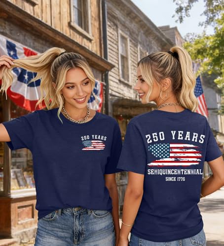 Image of Ithalt Women 4th of July Shirt Fourth of July Shirts USA Sequin Tshirt American Patriotic T-Shirt Stripes Tee Tops