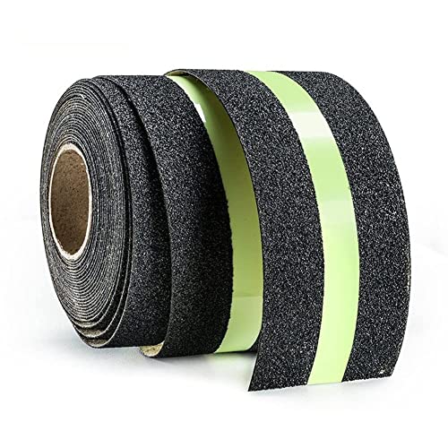 Image of MASTANO Heavy Duty Premium Luminous Anti-Slip Tape Glow in The Dark Traction Tape for Walkways Stairs for Steps,Floors,Boats, Stairs, Ramps, Indoor, Outdoor Size : 5 m x 5 cm