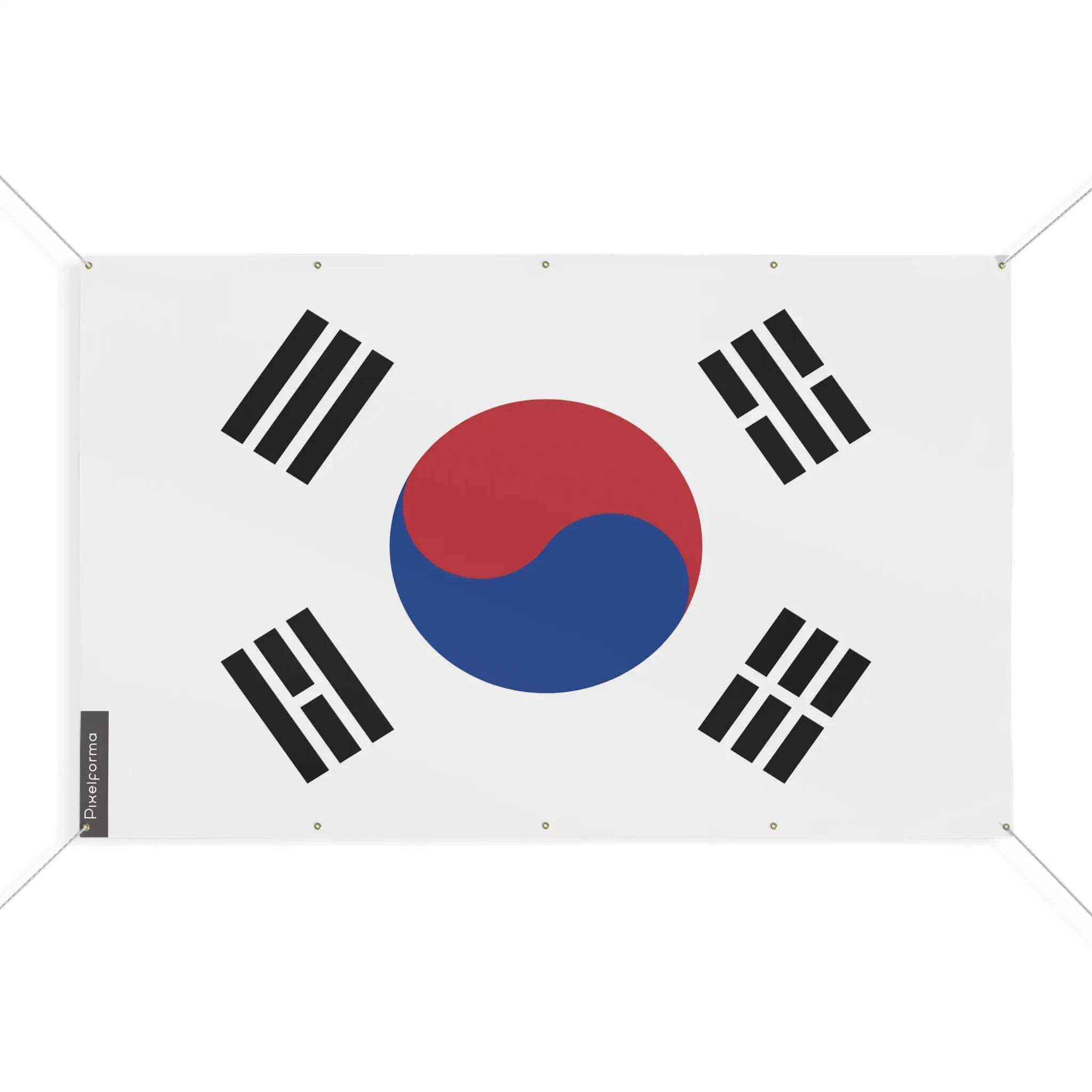 Drapeau Corée du Sud 10 oeillets taille S 90 x 135 cm pavillon sud-coréen