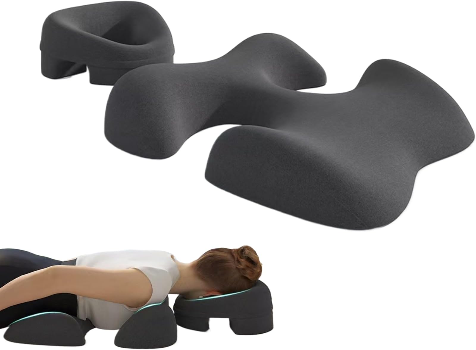 Face Pillow - Massage Headrest for Bed | Soft Memory Foam Head Support Chest Cushion Recovery Equipment for Stomach Sleeping Men Home Spa Bedroom Salon