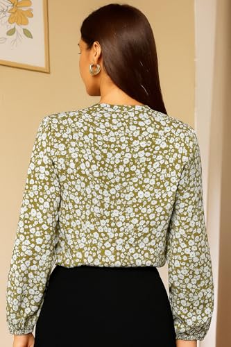 Image of Toochki Women's Georgette Floral Straight Western Top | Winter Tops | Western | Woman Tunic | Trendy