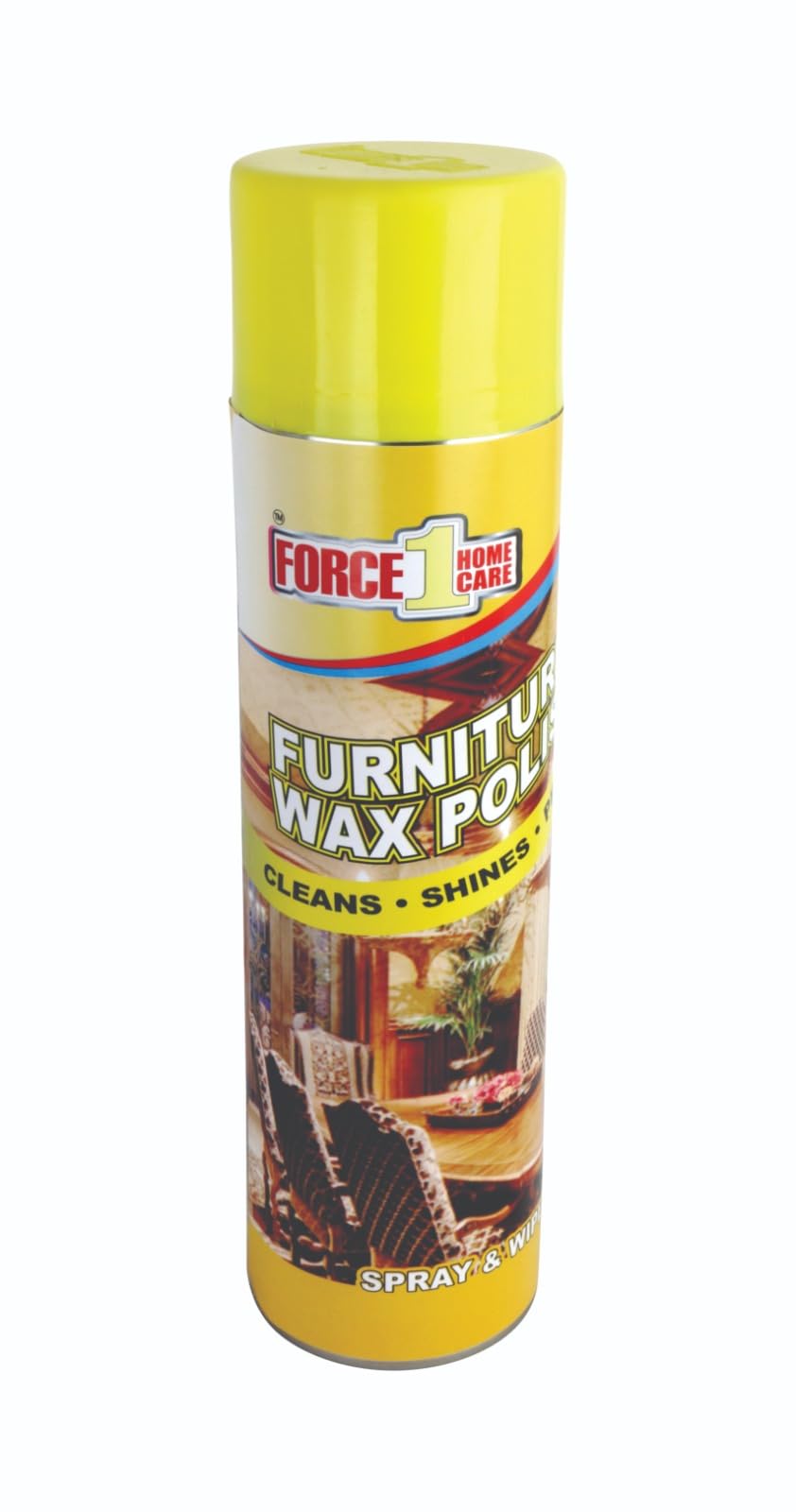 Home Care Force 1 Furniture Wax Polish, Eco-Friendly Wood Polish for Shine & Protection, Restores & Enhances Wooden Surfaces, Safe for All Wood Types, Non-Toxic, Easy Application