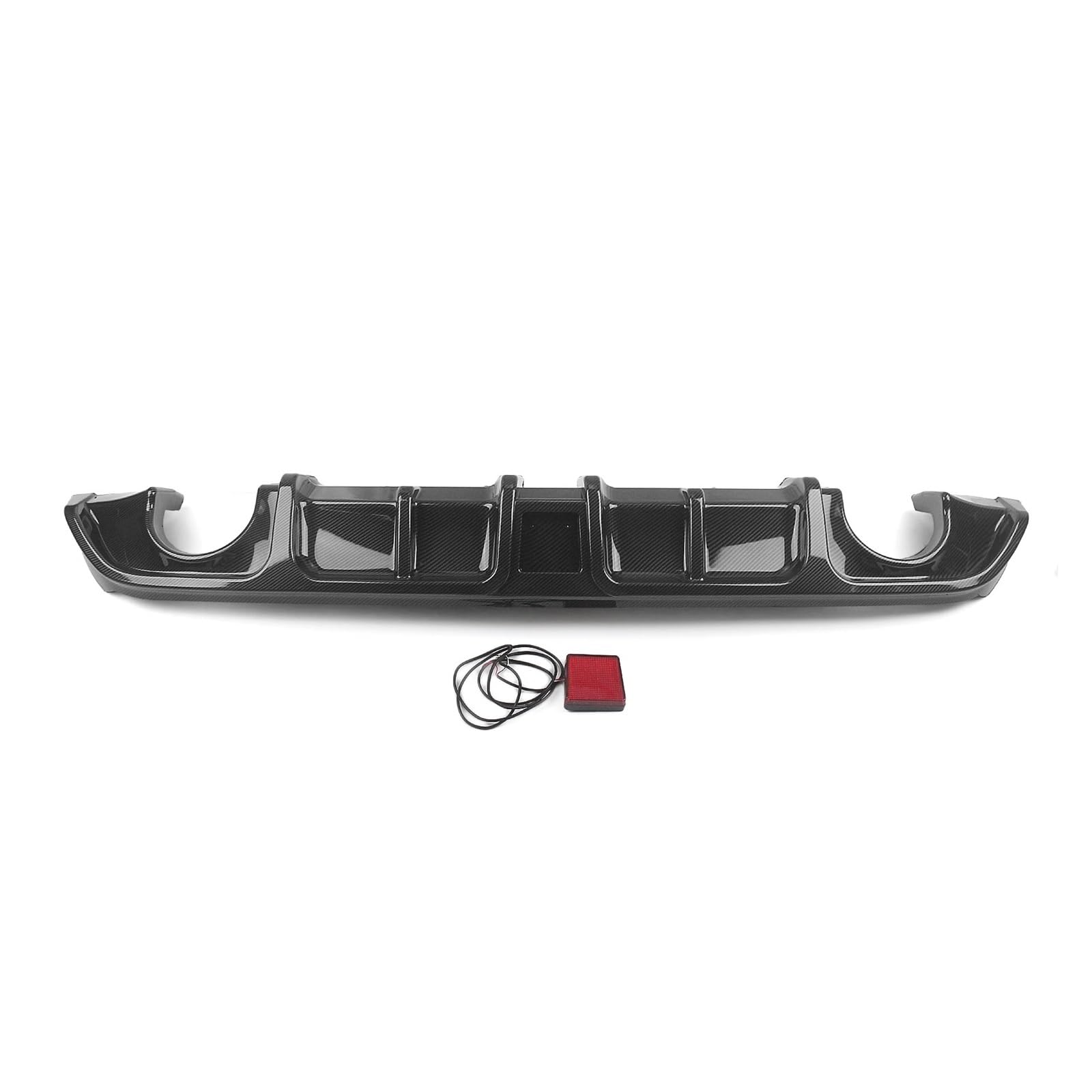 Difusor trasero Infiniti Q60 2017-2022 parachoques labio con LED 7