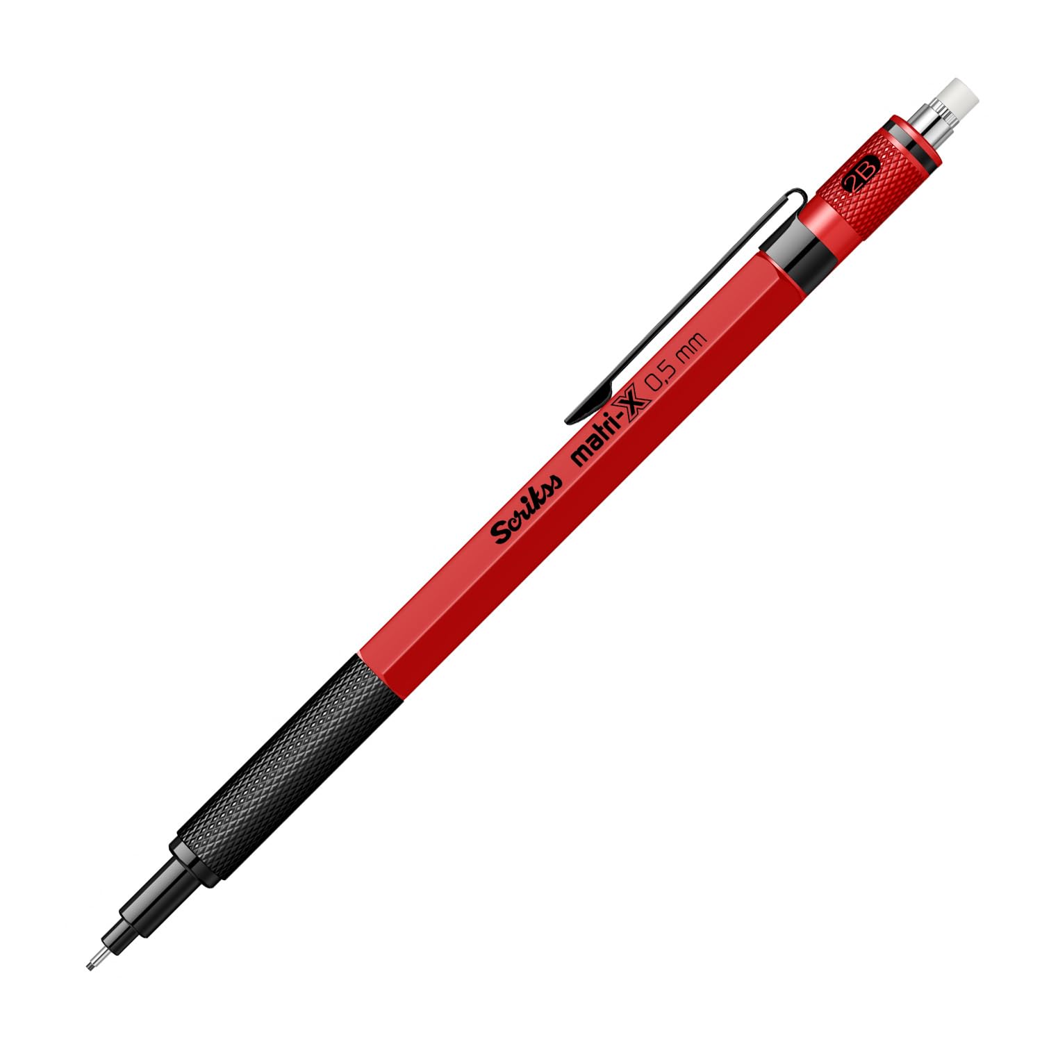 Scrikss Matri-X ołówek mechaniczny, 0,5 mm, czerwony