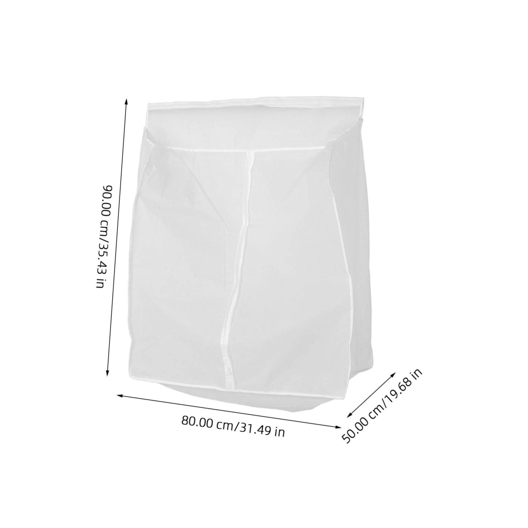 Funda para Colgar Ropa Protectora contra Polvo y Plegable de Peva Color Claro para Guardar Trajes y Ropa Hogar
