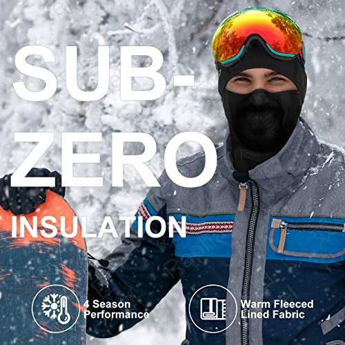 Ski Mask For Men,Balaclava Face Mask Men & Women,Black Ski Mask For Men Uv Protection Ski Motorcycle Riding #TOP2