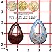 FUNSHOWCASE Diamond Stone Gem Silicone Mold Trays for Crafting, Resin Epoxy, Soap, Jewelry Making, Large and Small 2 in Set, with Hole