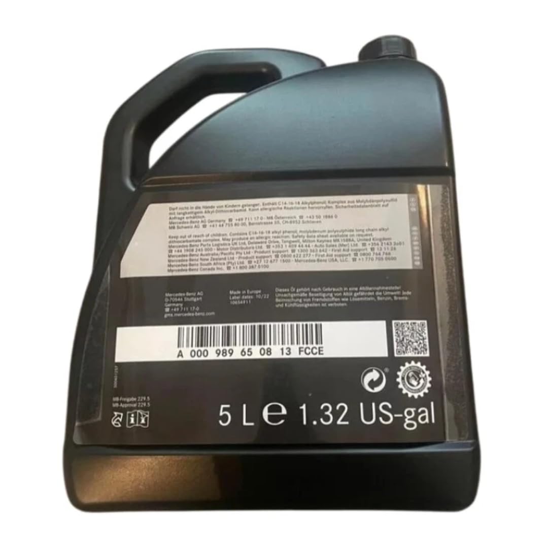 Mercedes-Benz Genuine AMG 0W40 Engine Oil 10L High Performance