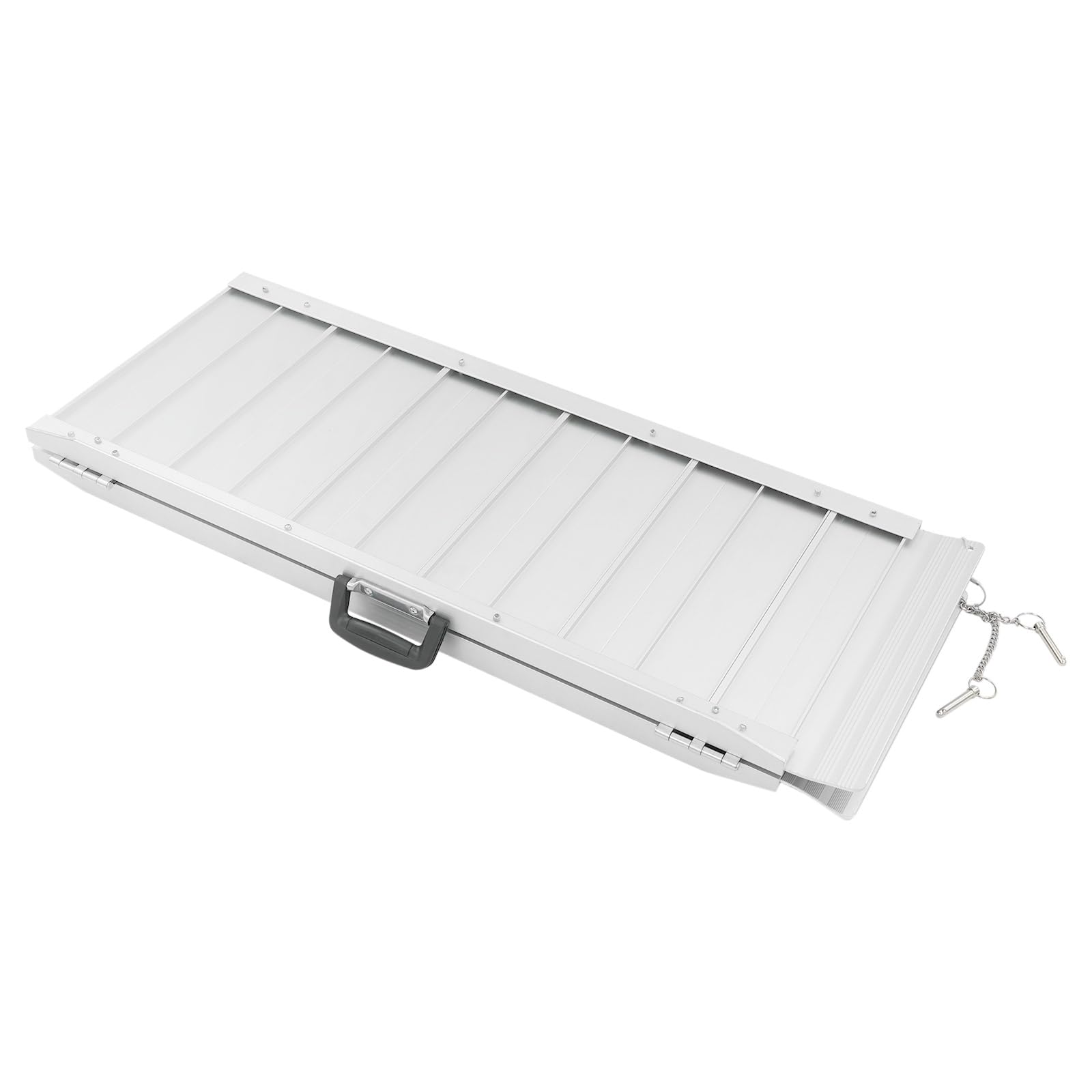 Rampa plegable para silla de ruedas, 90 x 73 cm, capacidad de carga de 300 kg, antideslizante y portátil, para peldaños, escaleras, umbrales, sillas de ruedas, scooters, carros de mano