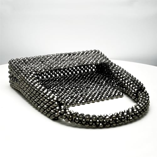 Image of Miuco Pearl Bag Clutch Purses For Women Wedding Bride Purse Sparkly Glitterl Beaded Handbag