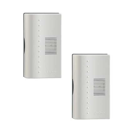 Cherry Ding Dong Door Bell for Home and Office (Pack of 2, Off White)