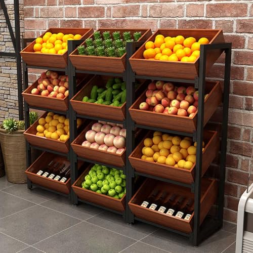 Snack-Organizer für Einzelhandel, Supermärkte und Speisekammer, vielseitiges Regal für Obst, Gemüse und Süßigkeiten