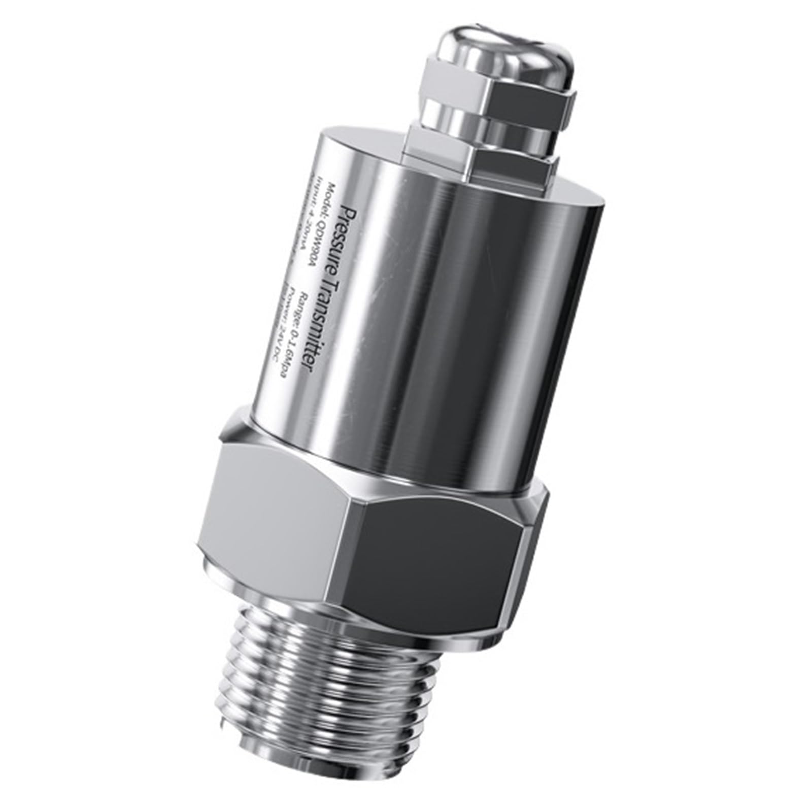 Piccolo sensore di pressione 0-10bar 0-20bar 0-300bar Trasmettitore di pressione 4-20mA 0-10V 0-5V RS485 M20 * 1.5 Trasduttore sensore di pressione(Beige,0-6Mpa)