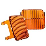 OZ-USA 3' Amber Diffused Flood Lens Cover for POD Cube Lights Fog dust Off Road Motorcycle Truck 4x4 SUV ATV (1 Pair)