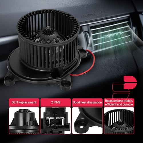 Image of BDFHYK AC Heater Blower Motor Fan 700124 Compatible with Chrysler 2001-2005 PT Cruiser Wagon, 2005 PT Cruiser Convertible,HVAC Blower Motor Assembly Replacement for 5017666AA 5017666AB BM9208C 75742