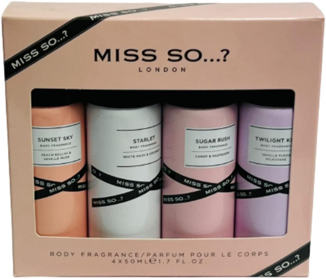 Miss So...? London Body Spray Women's Perfume Scented Body Fragrance