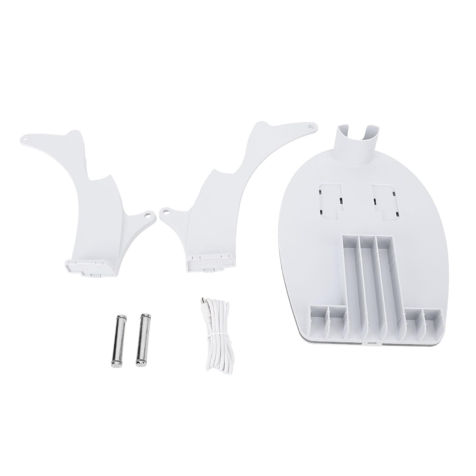 RGB Light Game Controller Ständer Kopfhörerhalter für 2, Organisierte und Bequeme Aufbewahrung, ABS-Material (White)