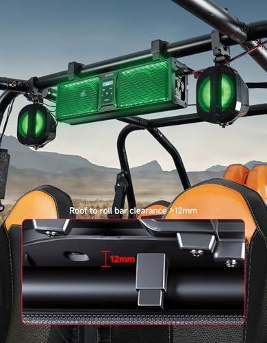 Image of KEMIMOTO 2.1CH UTV Sound Bar System 17 Inch with Woofer RGB Lights