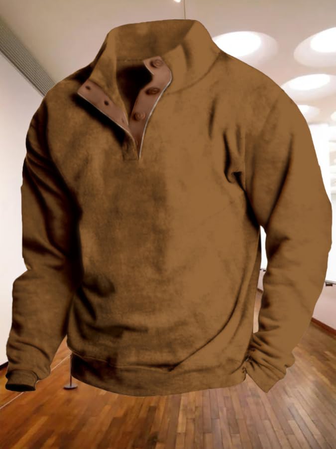 Mens Western Aztec Hoodie Button Up Vintage Henley Shirt Cowboys Sweatshirt for Men Long Sleeve Pullover Tops2