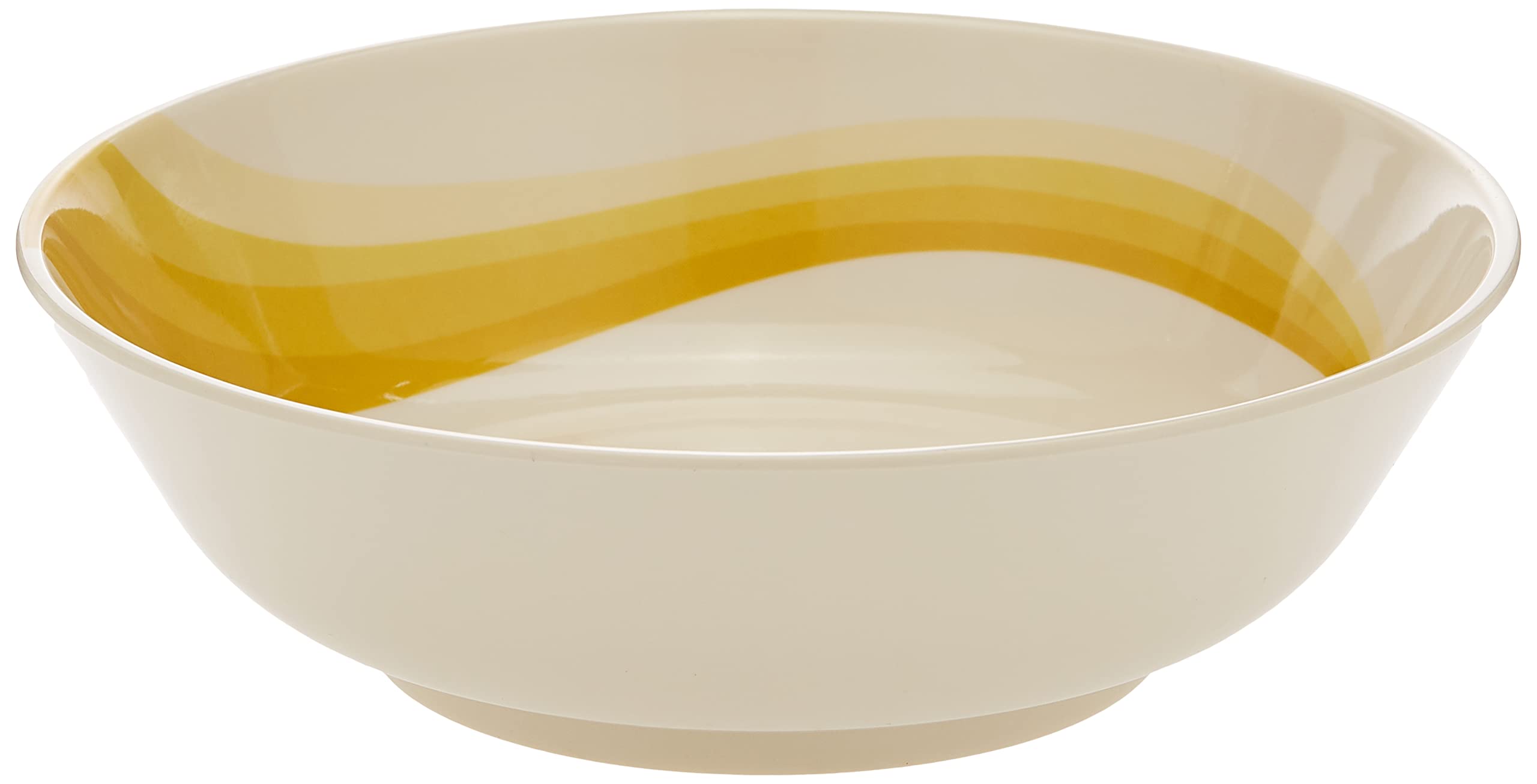 8.5-Inch Melamine Ware Super Rays Serving Bowl - Portable, Lightweight Breakfast Cereal Dessert Serving Bowl | Dishwasher & Microwave Free | Ideal For Rice, Pasta, Desserts & More (Orange)