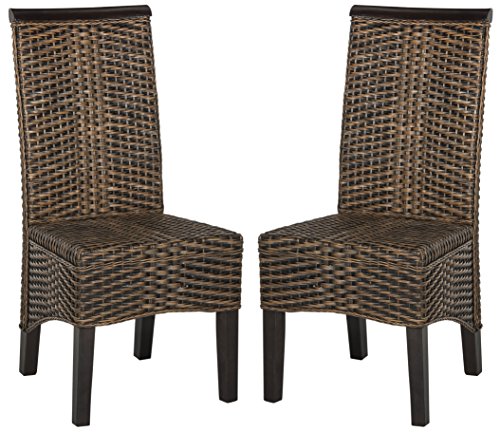 Safavieh Ilya Brown Wicker Chair