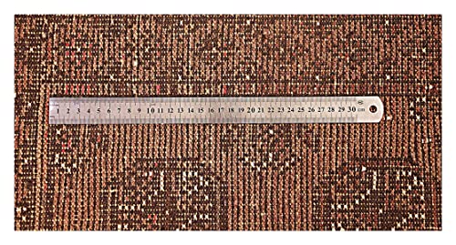 Tapis afghan multicolore géométrique Aqcha tissé main 80x120 - 5