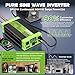 Vansdon 3000W Pure Sine Wave Inverter 12V DC to 120V AC Power Inverters for RV,Truck, Solar, Home, Off-Grid, Car with LCD Display, 3 AC Outlet, 30W USB-C, 5V 2.1A USB,Remote Control, Surge 6000W