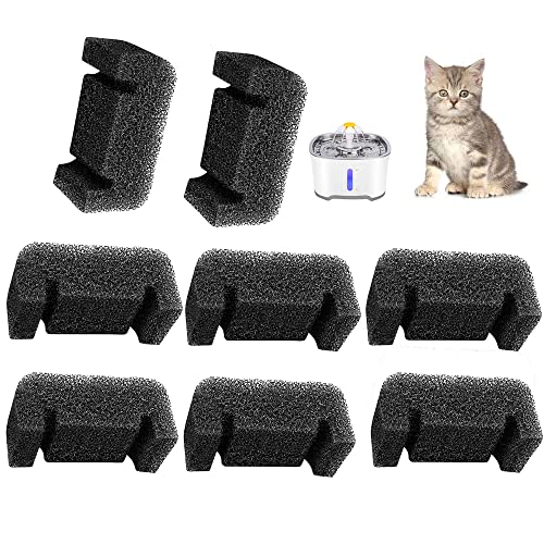 Filtro esponja para fuente de agua de gato, pack 8