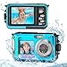 Krovtoy Fotocamere compatte Macchina fotografica digitale macchina fotografica digitale impermeabile Full HD 2.7K 48MP Zoom 16X Impermeabile Impermeabile Dual Kids Vibrationproof immagine