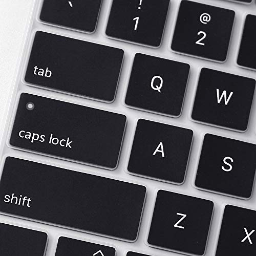 Proelife Ultra Thin Keyboard Cover Skin For 2021-2020 Macbook Air 13 Inch Model A2337 Apple M1 Chip A2179 (U.s Layout) With Touch Id Accessories Keyboard Silicone Protective Skin (Black) #TOP5