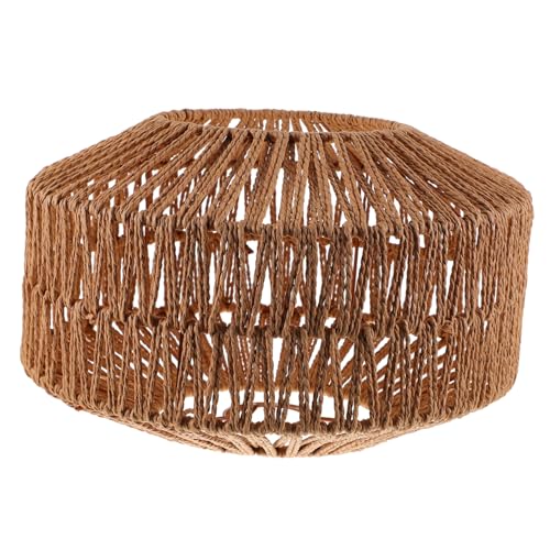 PRETYZOOM レトロ工業風ペンダントライトシェード 紐付きペーパー製シーリングランプカバー 寝室廊下用吊り下げ灯罩