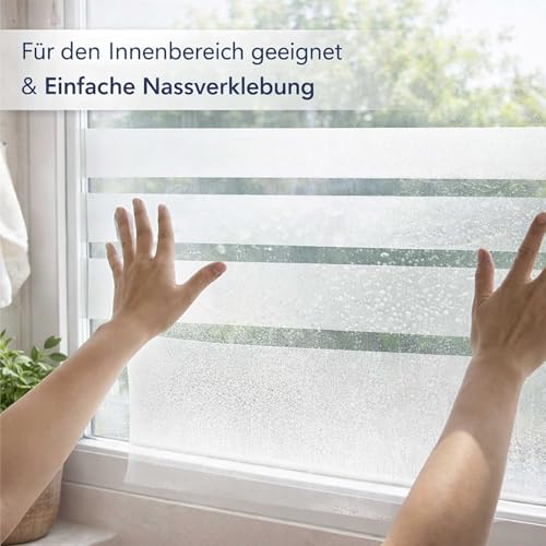 Film de confidentialité pour vitrage avec protection visuelle rayée dynamique