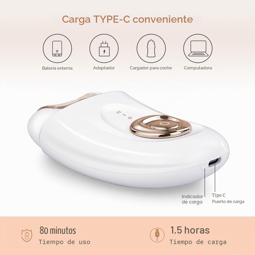 Depiladora Íntima 2 en 1 Rescien para Mujer con Cabezal de Afeitado y Cabezal de Depilación | Depiladora Eléctrica| Afeitadora Eléctrica Femenina Apta para Rostro, Piernas, Brazos y Zona del Bikini