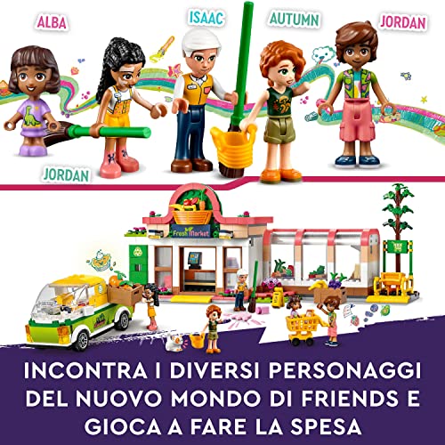 Image of LEGO Friends Organic Grocery Store 41729 Building Toy Set (830 Pieces), Multi Color
