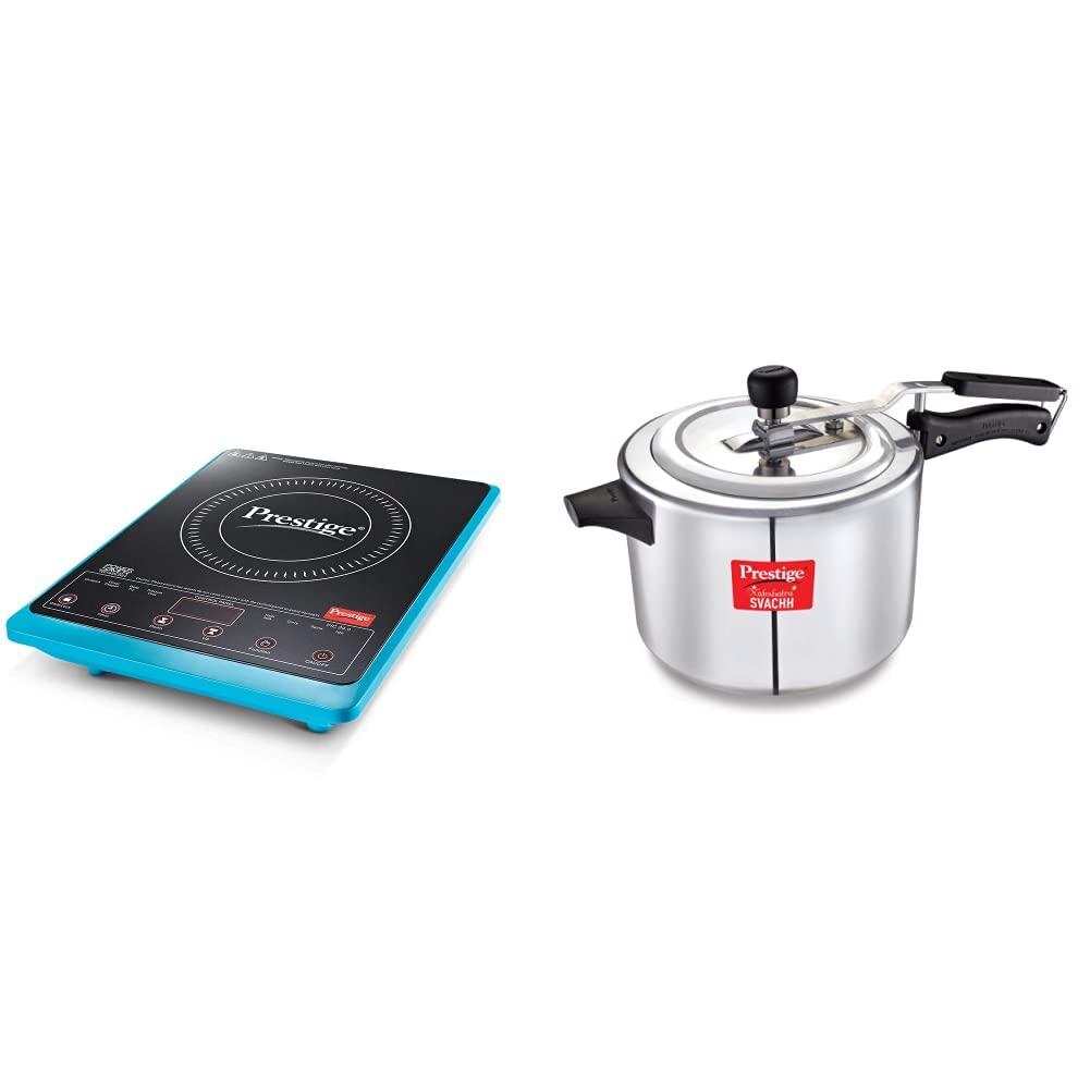 See full amazon price history chart for Prestige PIC 29 Induction Cooktop + Prestige Nakshatra Plus Svachh 5 litre Aluminium Straight wall Inner Lid Pressure Cooker COMBO Prestige PIC 29 Induction Cooktop + Prestige Nakshatra Plus Svachh 5 litre Aluminium Straight wall Inner Lid Pressure Cooker COMBO (B08KWF731Q) Amazon Price History, Amazon Price Tracker