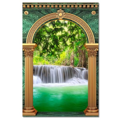 Tableau cascade Thaïlande 60x90 cm pour salon zen - 2