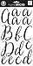me & my BIG ideas Large Alpha Sticker Victoria Black Lace Up, Cursive Black, Add Glitter